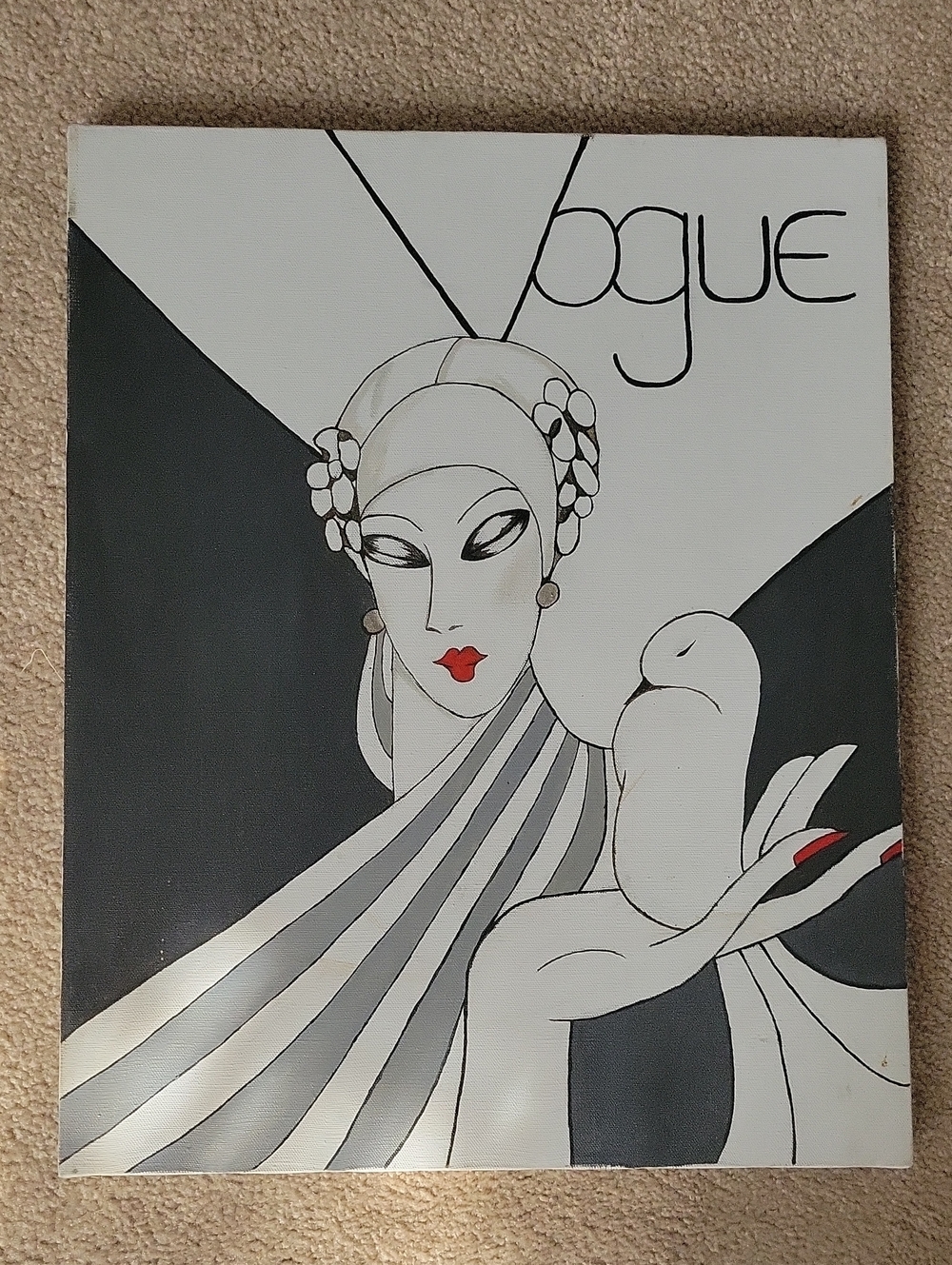 Vogue Diana Vreeland Introduction Canvas. 20x16"